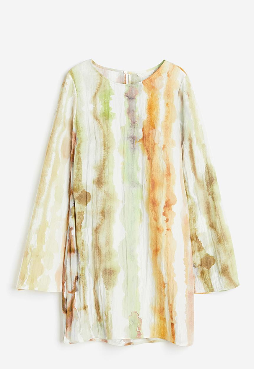 H&M - Crinkled dress - beige