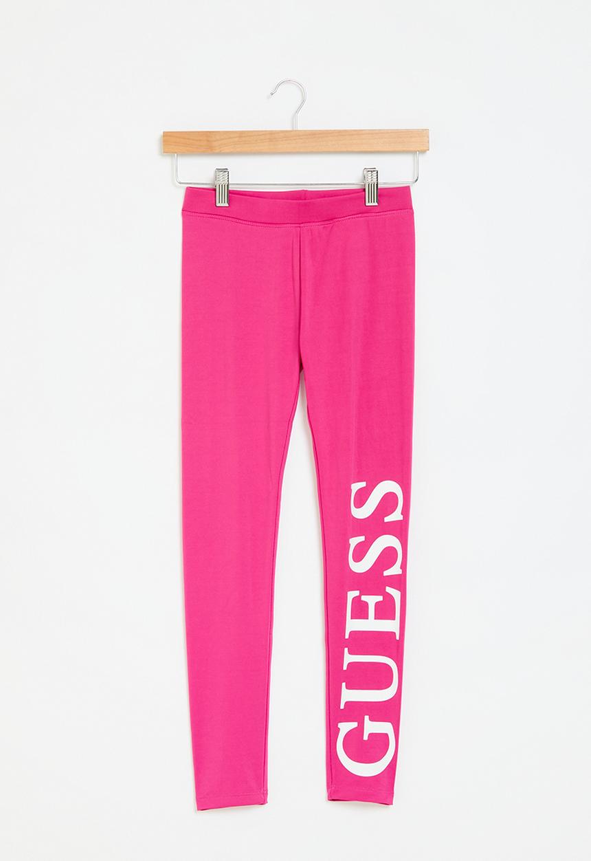 GUESS - Microfiber leggings - sateen fuchsia