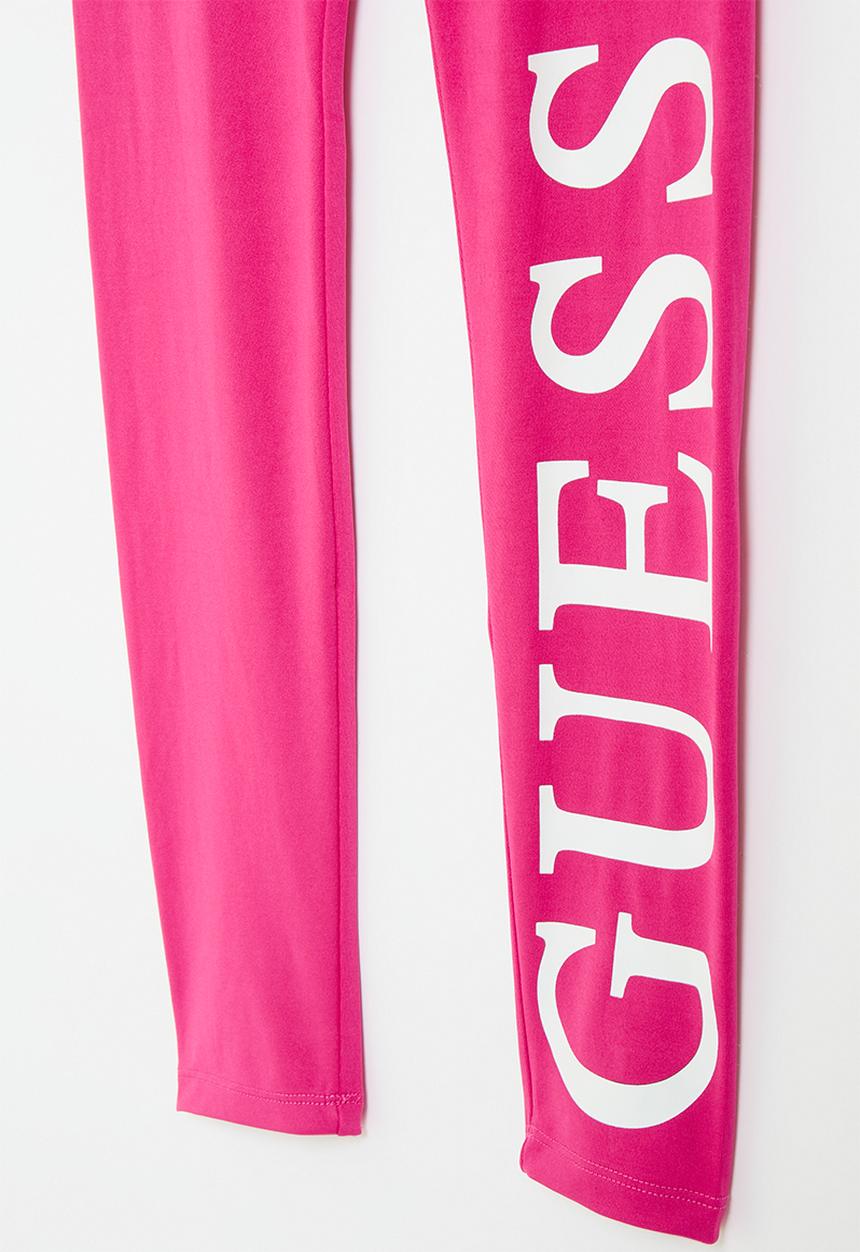 GUESS - Microfiber leggings - sateen fuchsia