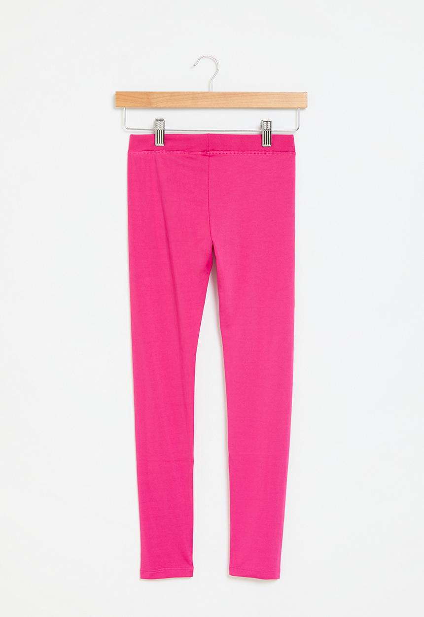 GUESS - Microfiber leggings - sateen fuchsia