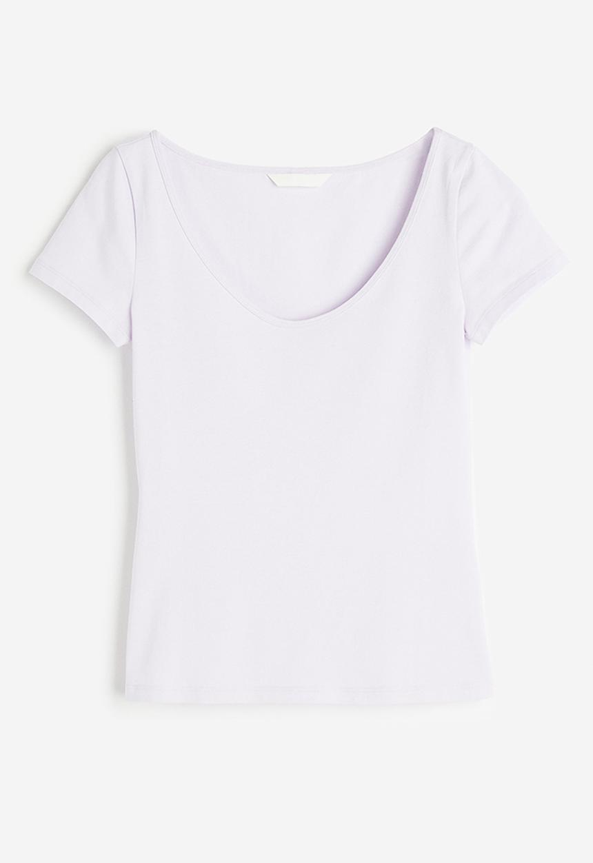 H&M - Fitted t-shirt - purple