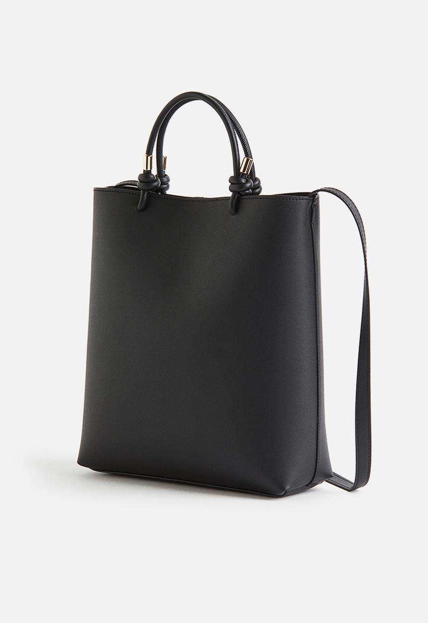H&M - Knot-detail shoulder bag - black