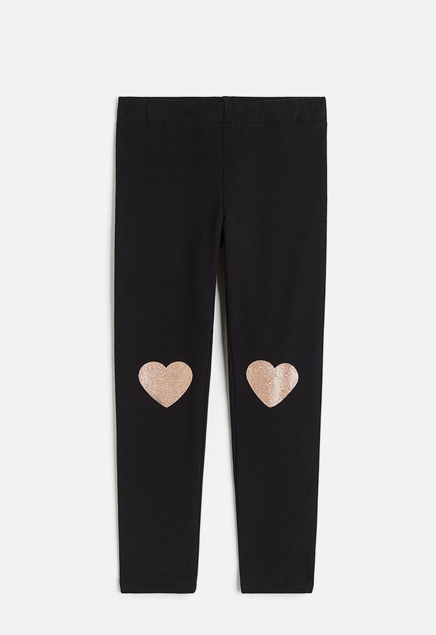 H&M - Brushed-inside leggings - black