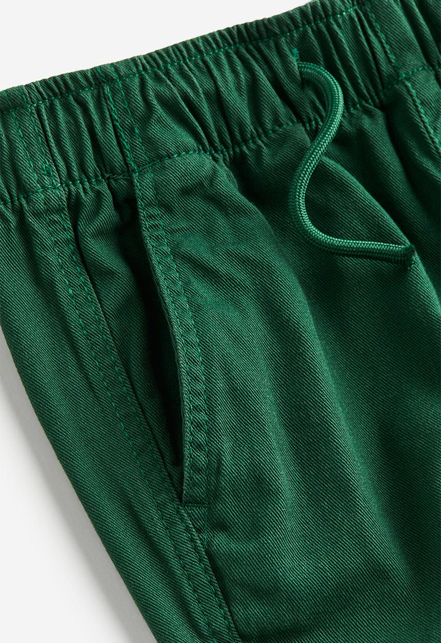 H&M - Twill joggers - green