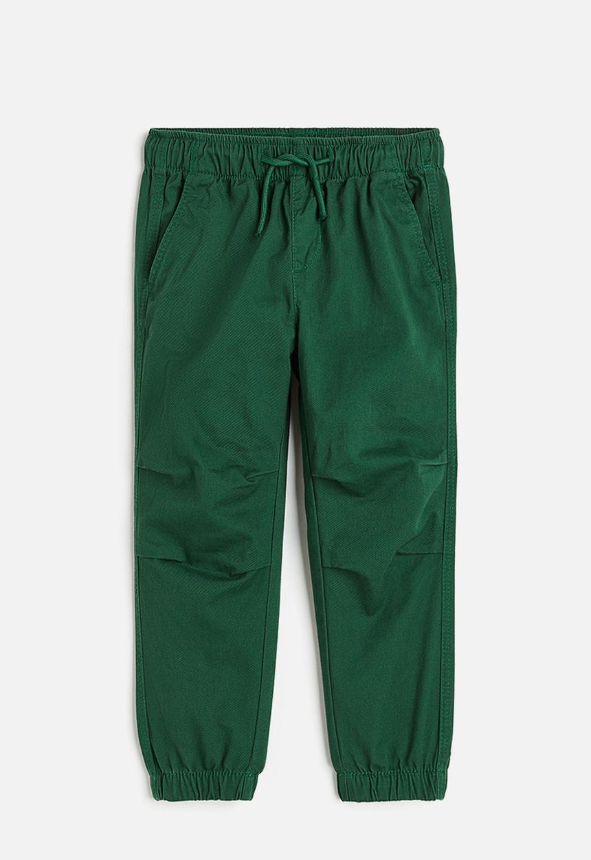 H&M - Twill joggers - green