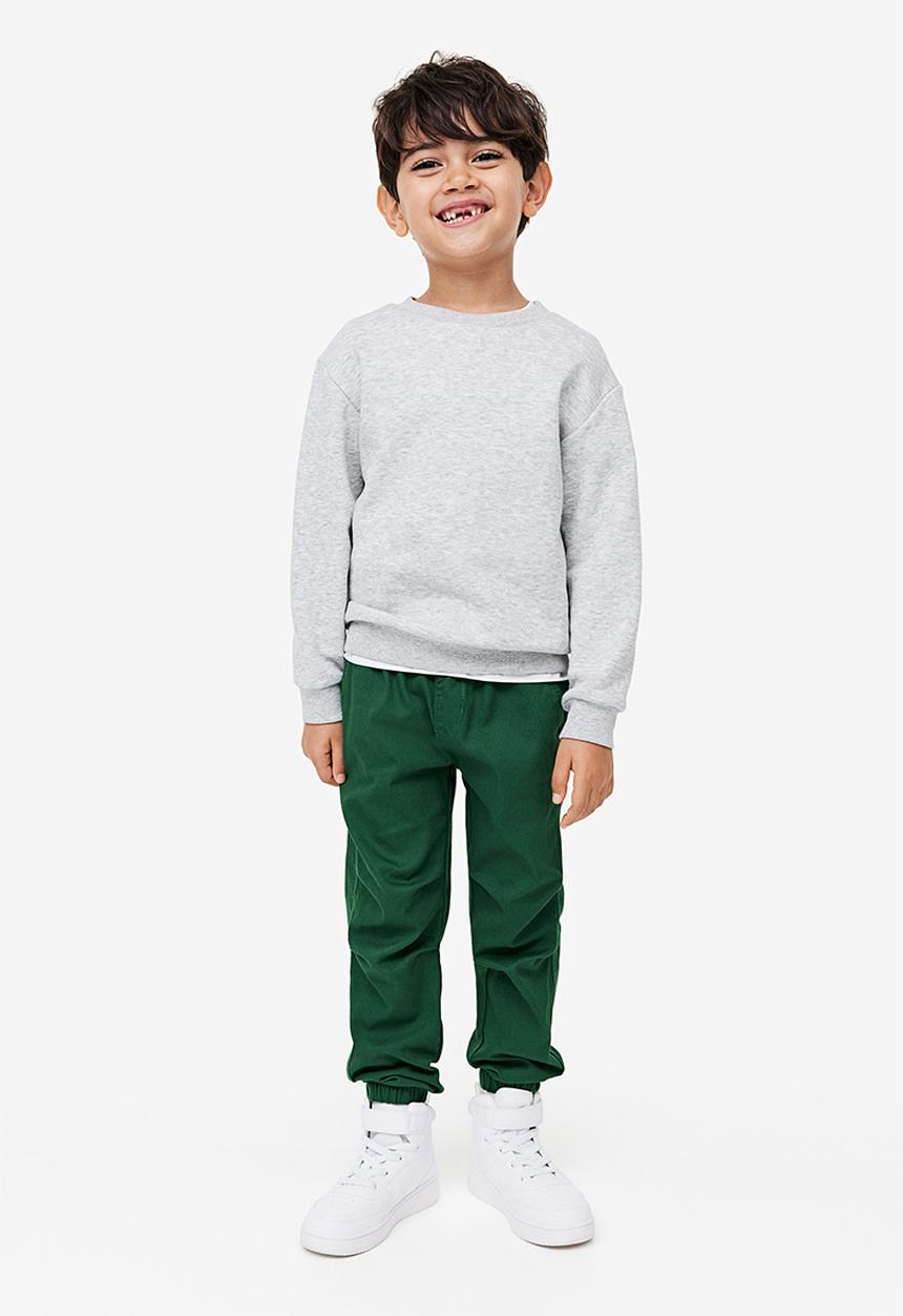 H&M - Twill joggers - green