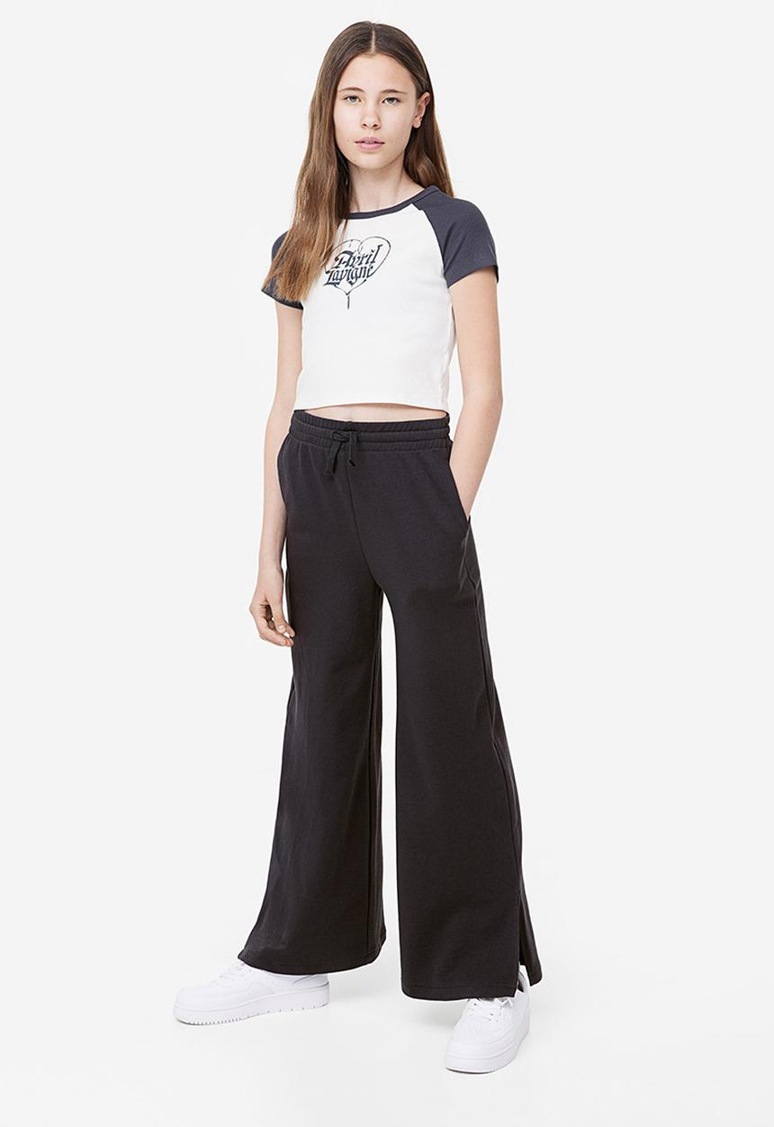 H&M - Wide joggers - black