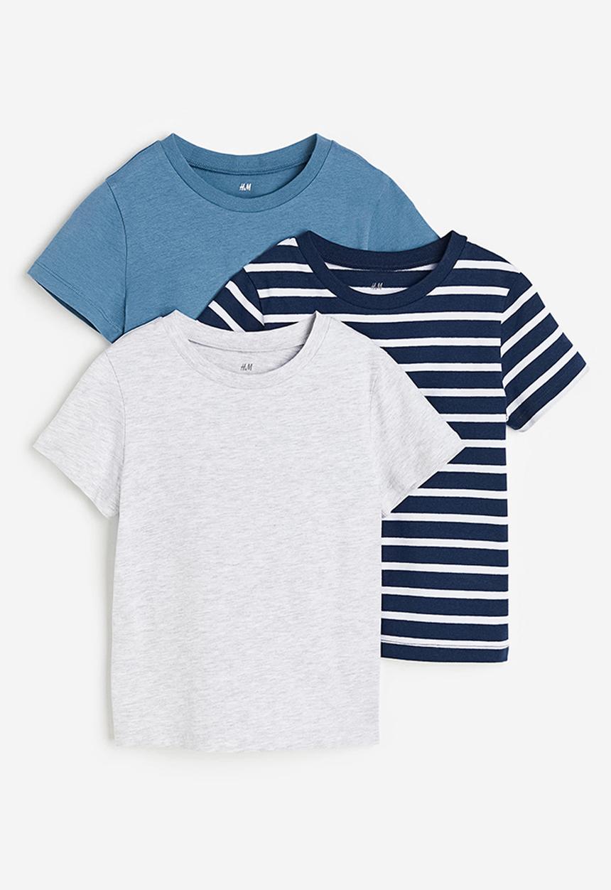 H&M - 3-pack t-shirts - blue