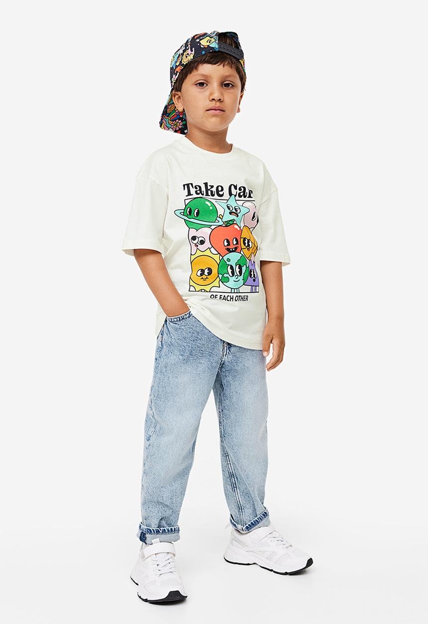 H&M - Printed T-shirt - white
