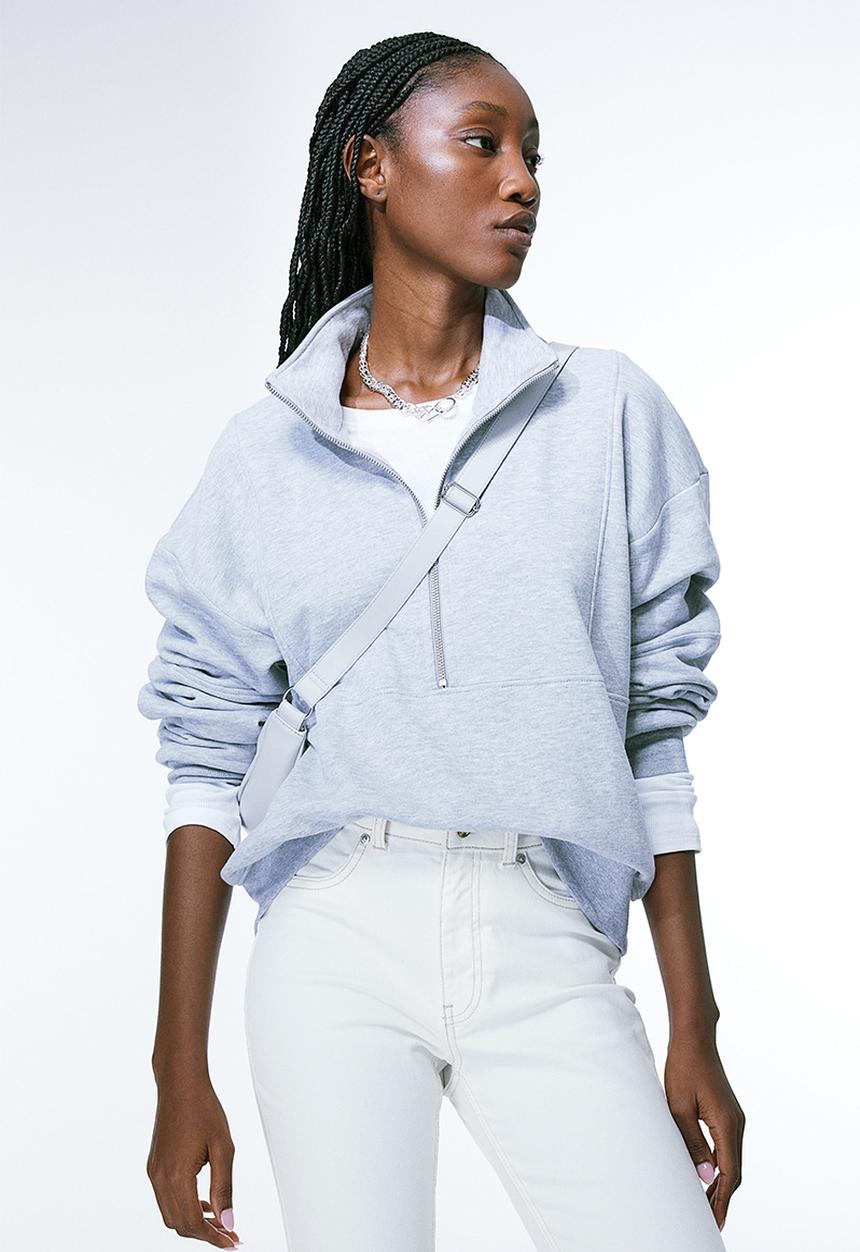 H&M - Flared twill trousers - white