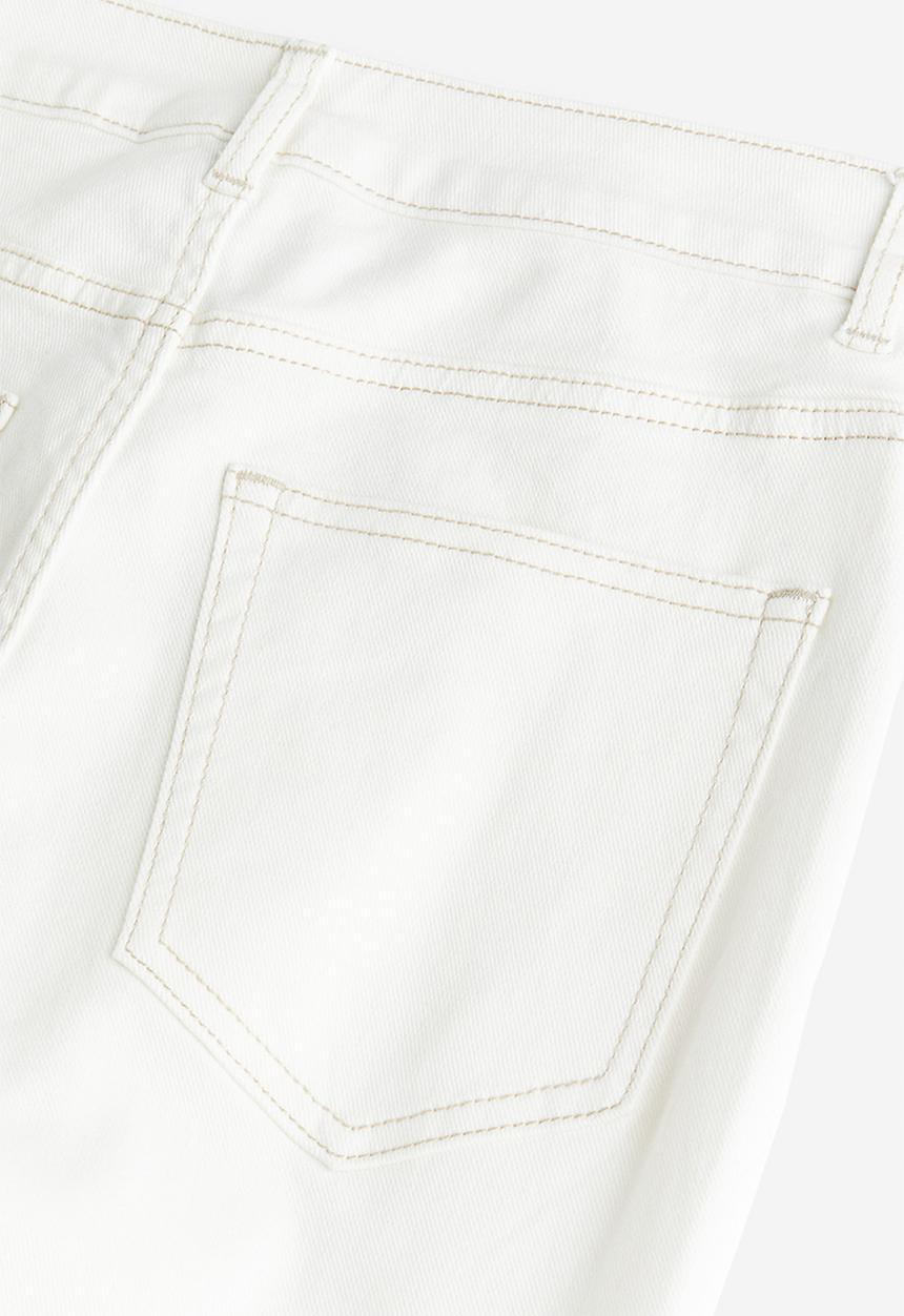 H&M - Flared twill trousers - white