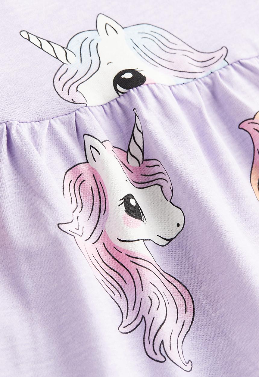 H&M - Cotton jersey dress - multi purple