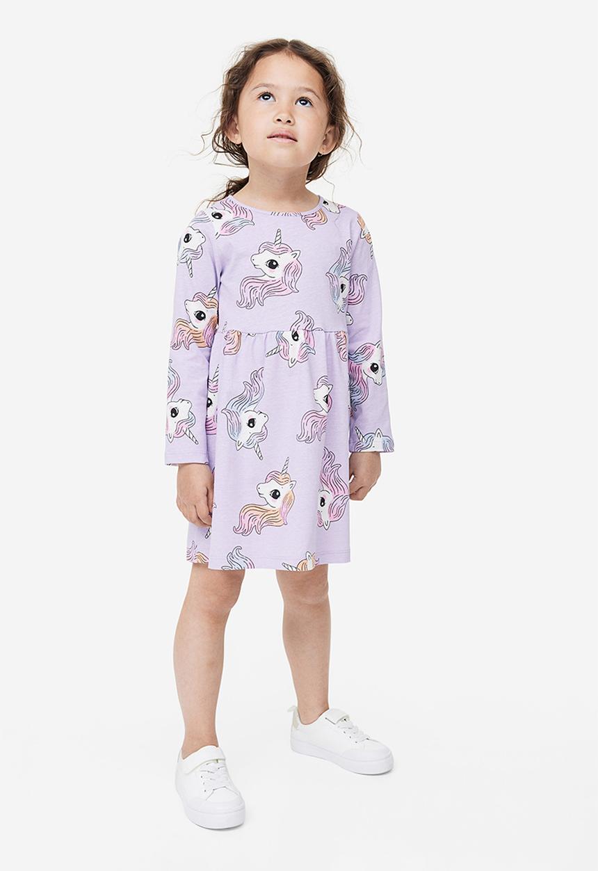 H&M - Cotton jersey dress - multi purple