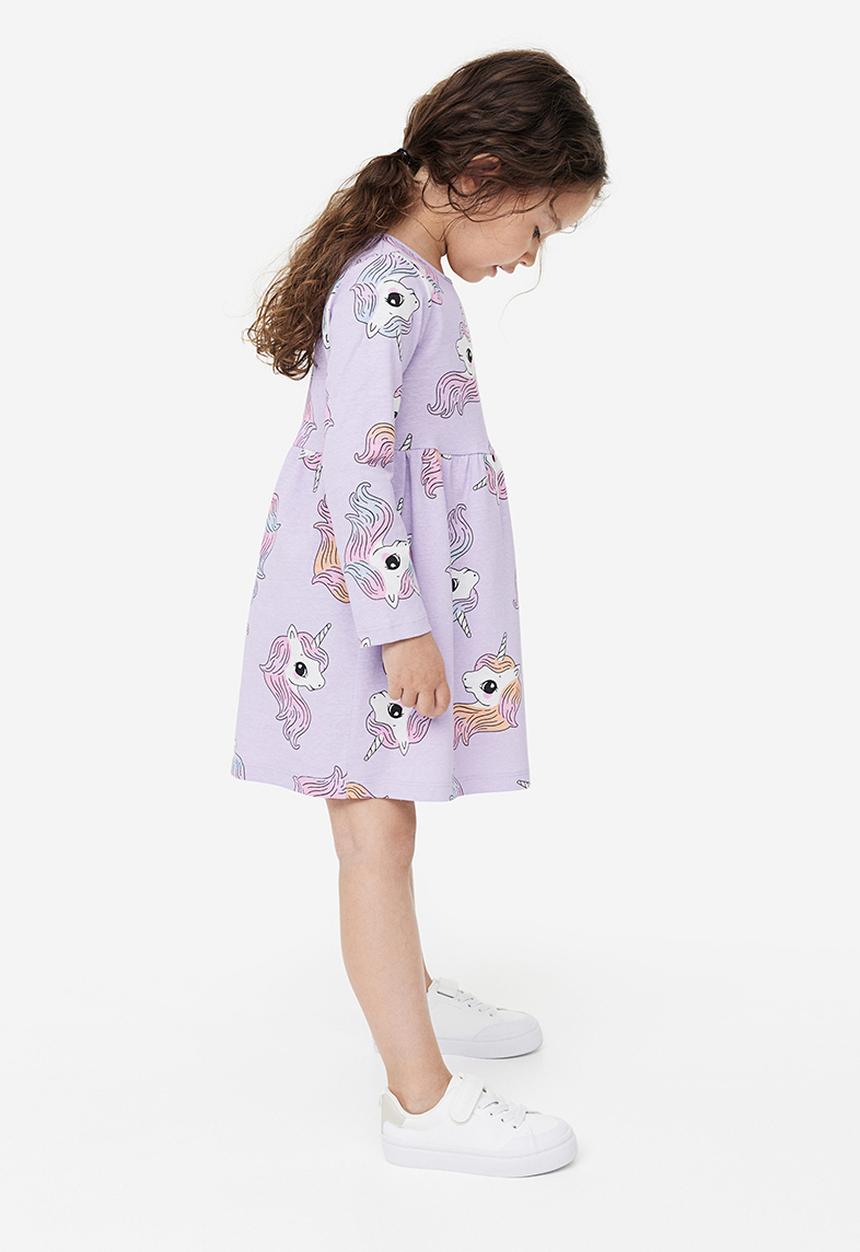 H&M - Cotton jersey dress - multi purple