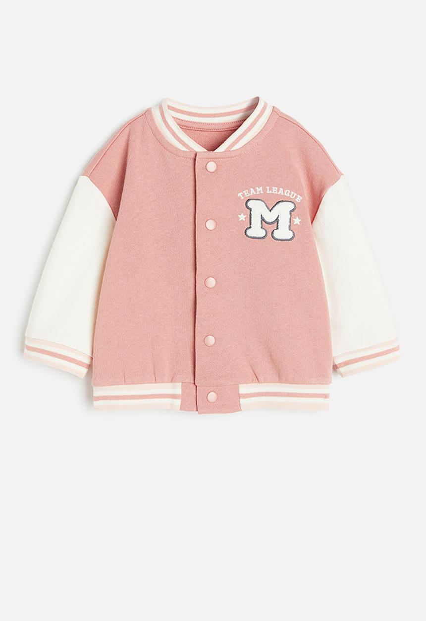 H&M - Cotton baseball jacket - pink multi