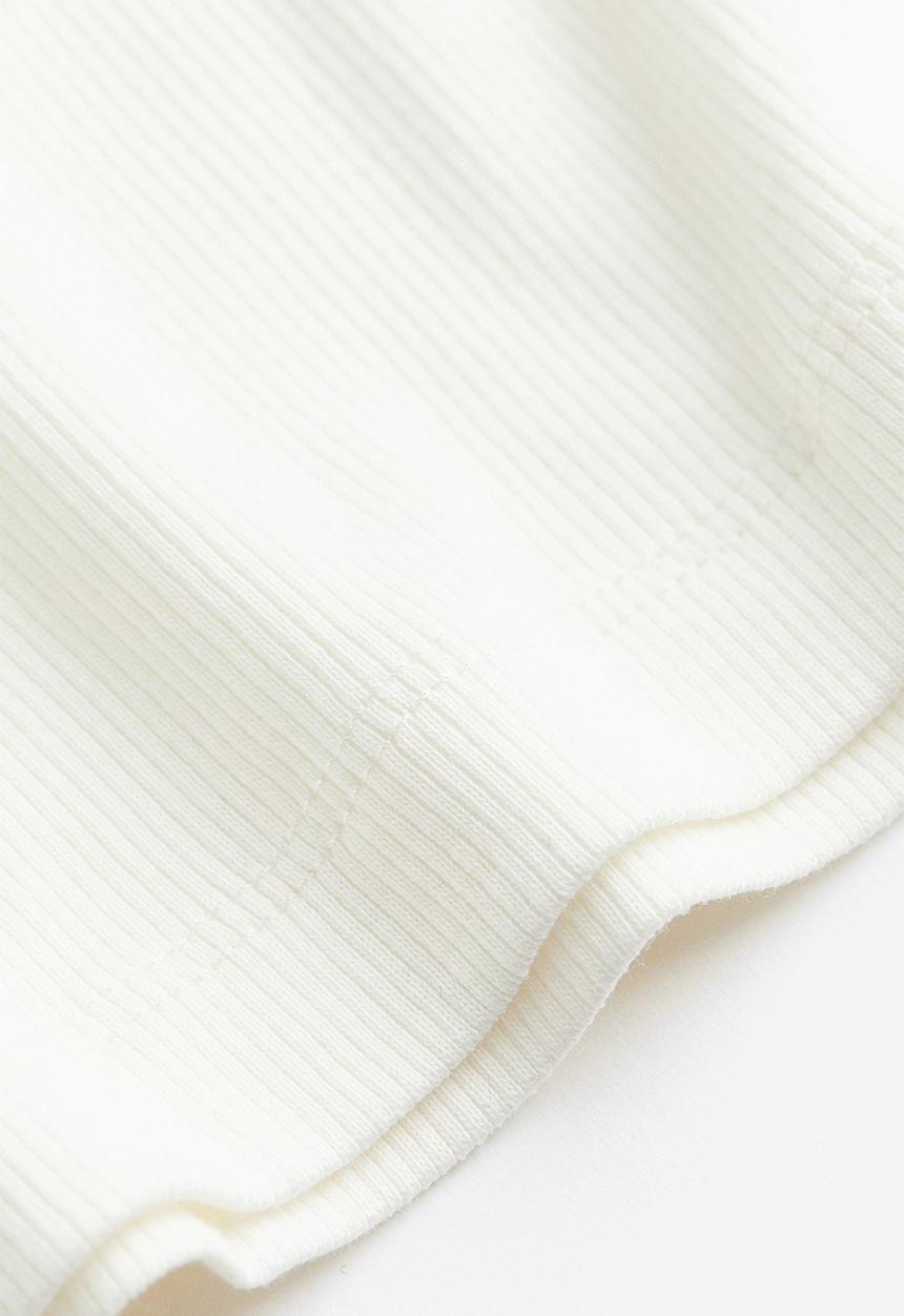H&M - Ribbed vest top - white