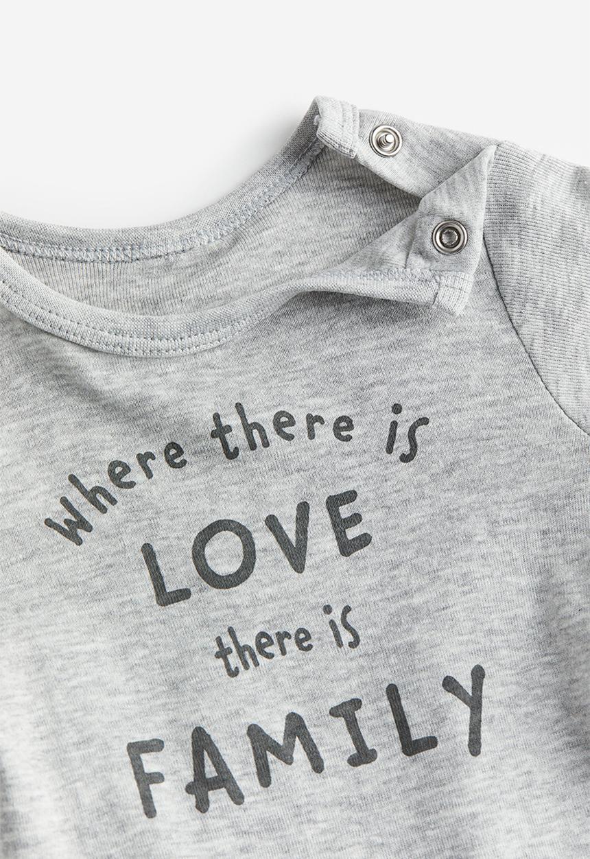 H&M - Long-sleeved bodysuit - grey