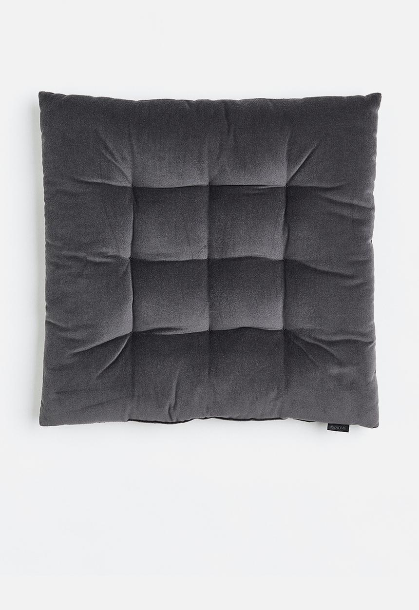 H&M - Cotton velvet seat cushion - grey
