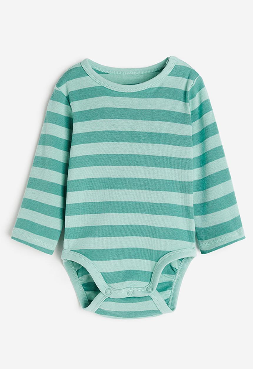 H&M - Long-sleeved bodysuit - green
