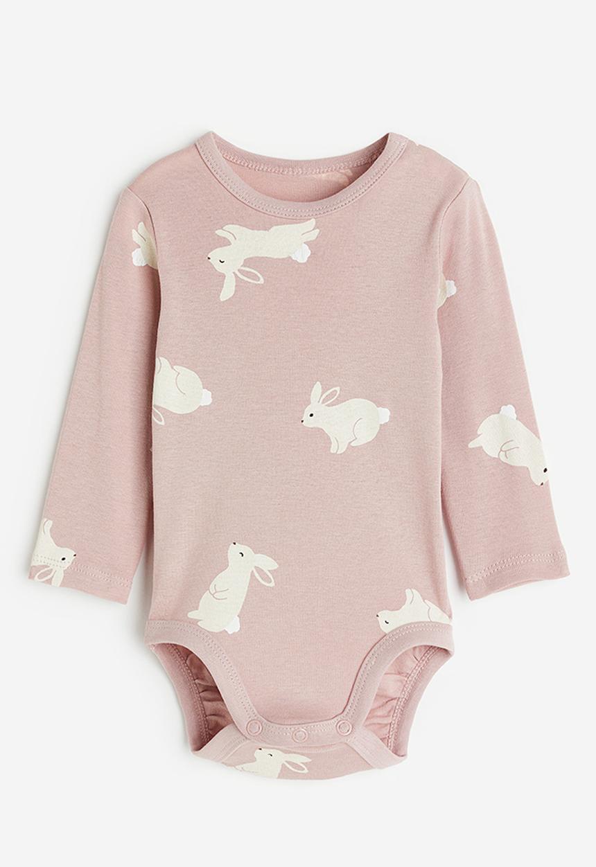 H&M - Long-sleeved bodysuit - pink multi