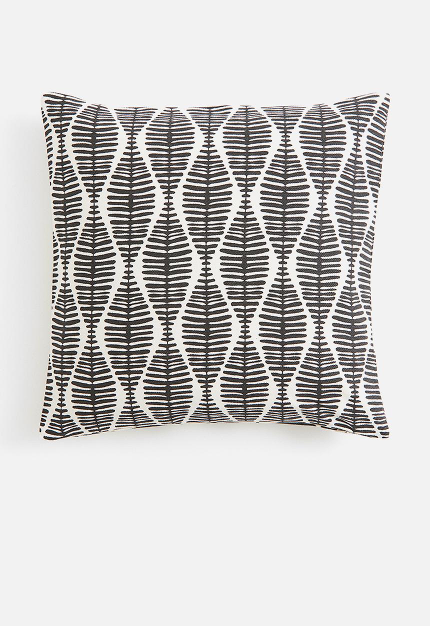 H&M - Patterned cushion cover - grey,multi