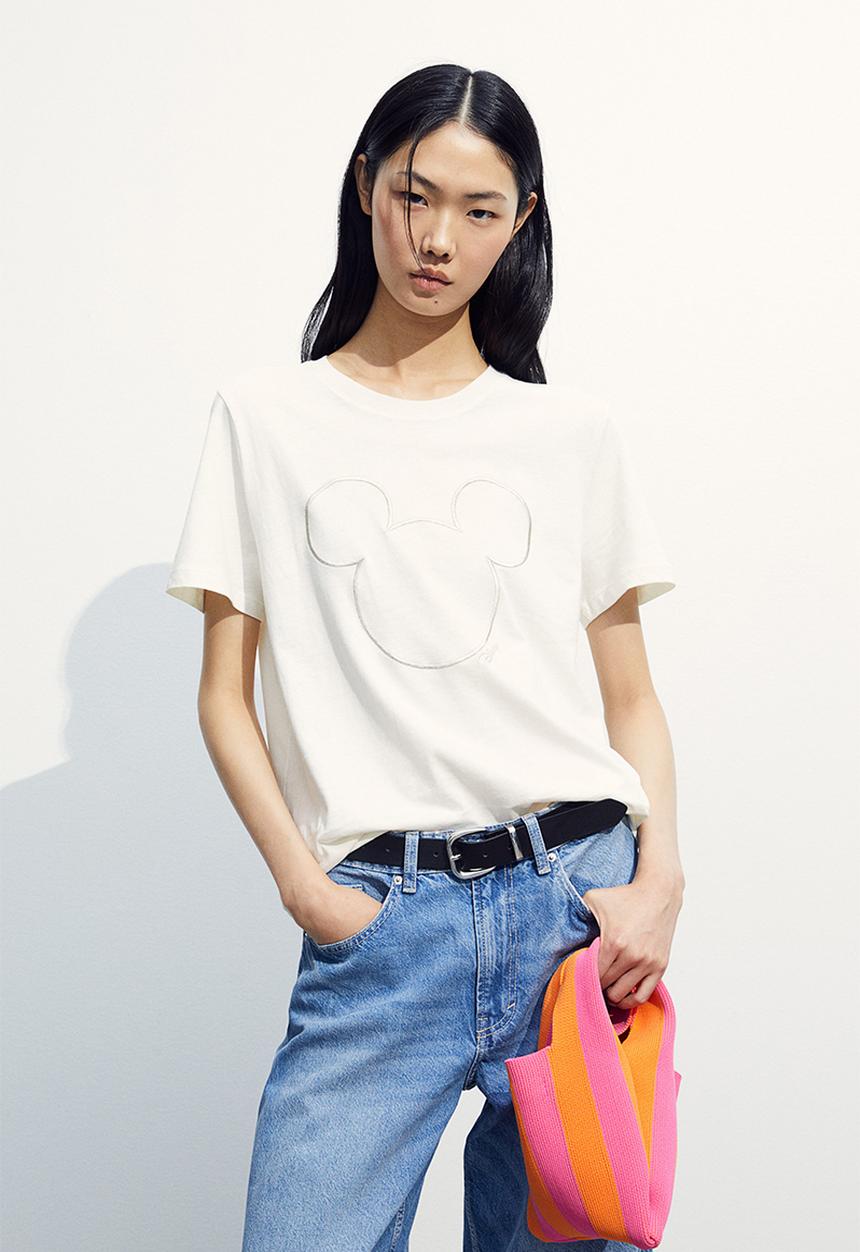 H&M - T-shirt with a motif - white