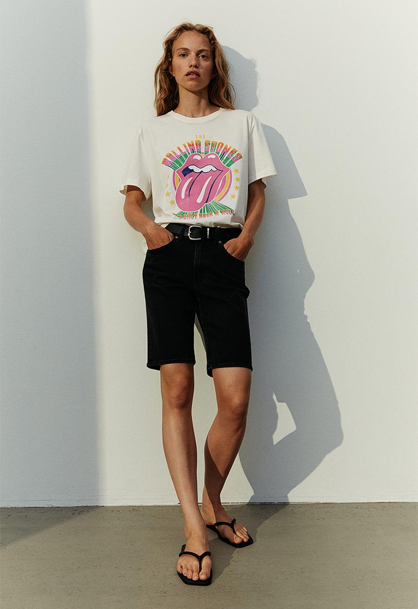 H&M - T-shirt with a motif - white, multi