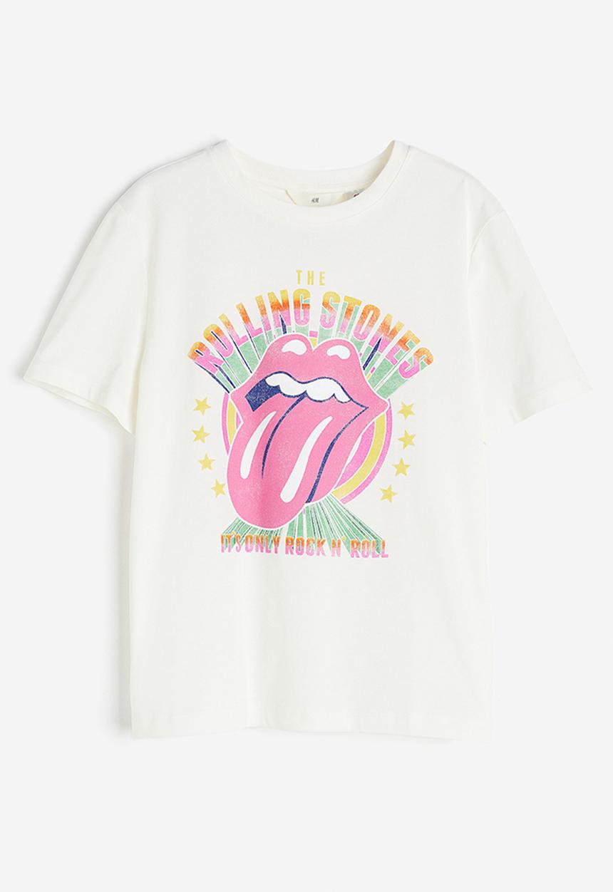 H&M - T-shirt with a motif - white, multi