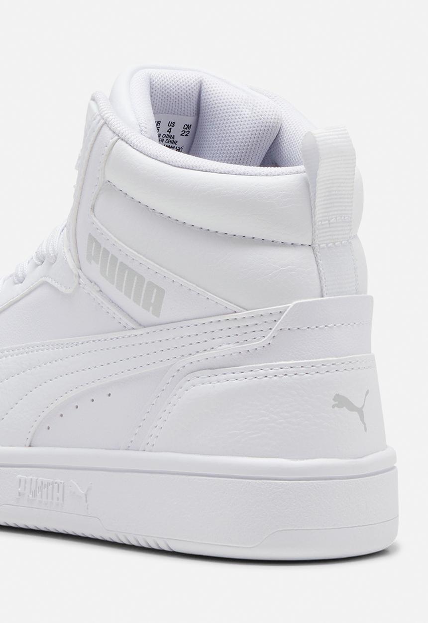 PUMA - Puma rebound v6 mid jr - puma white/cool light gray