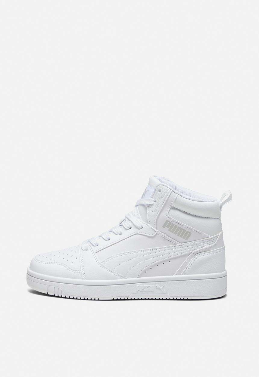 PUMA - Puma rebound v6 mid jr - puma white/cool light gray