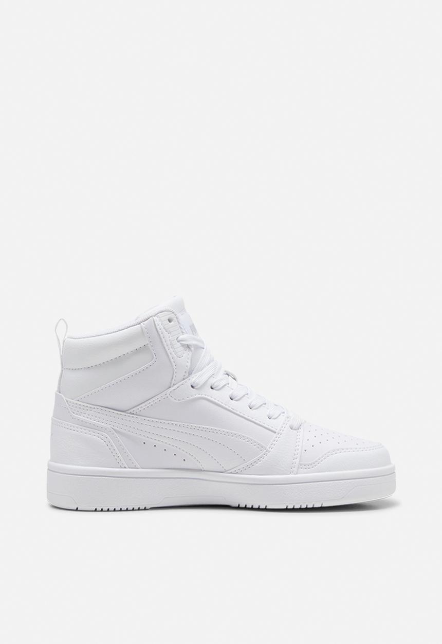 PUMA - Puma rebound v6 mid jr - puma white/cool light gray