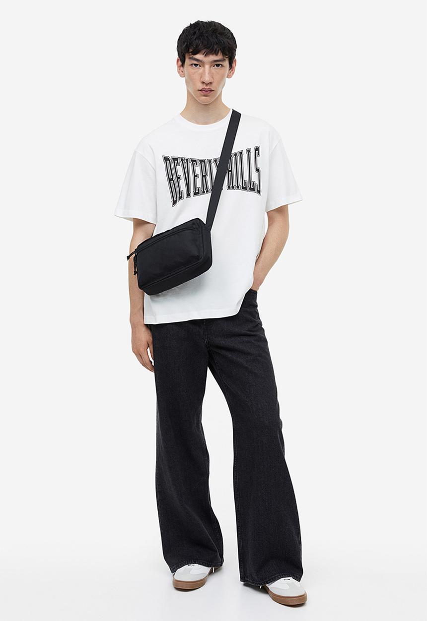 H&M - Loose fit printed t-shirt - white