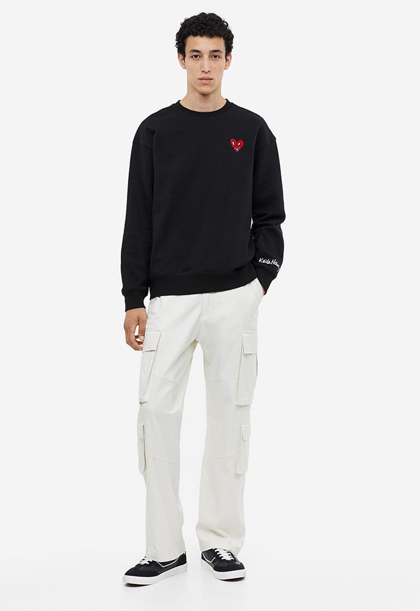 H&M - Loose fit sweatshirt - black