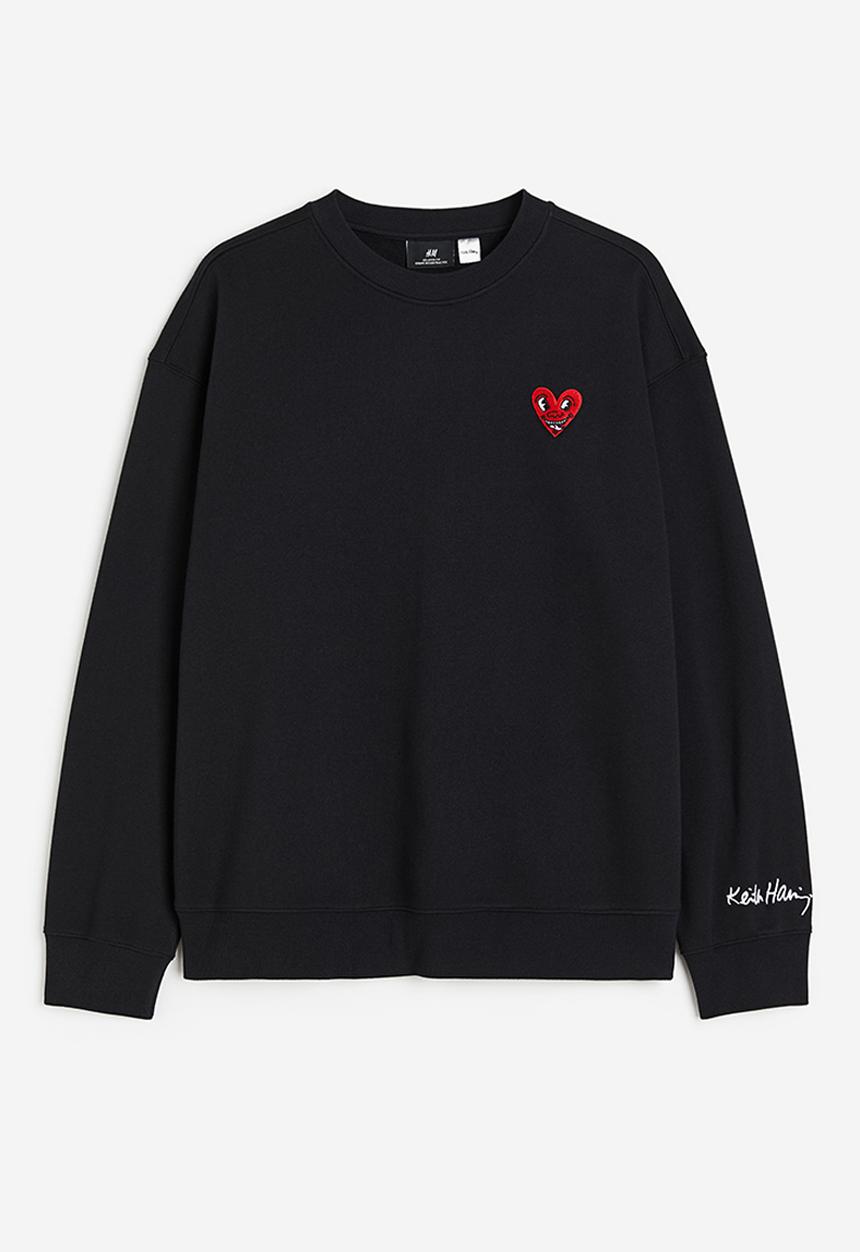 H&M - Loose fit sweatshirt - black