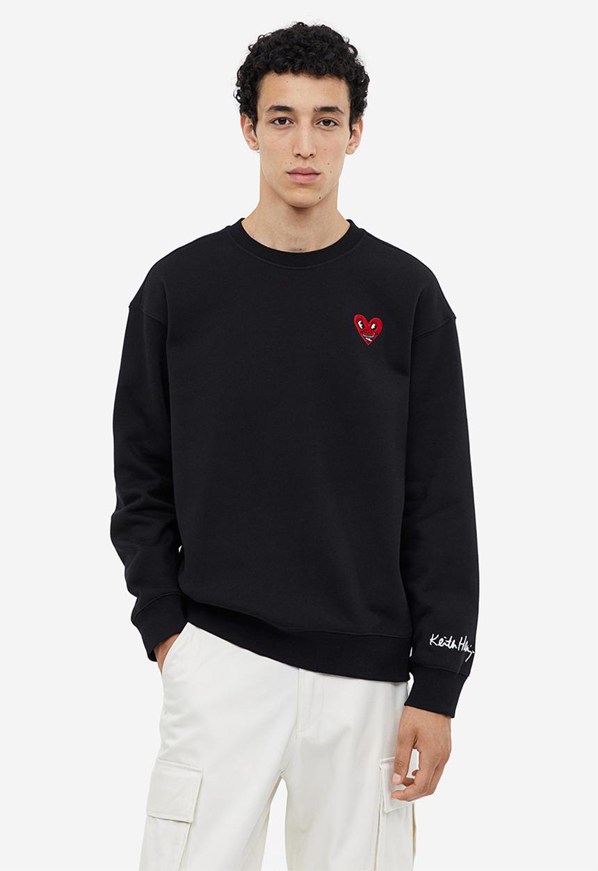 H&M - Loose fit sweatshirt - black