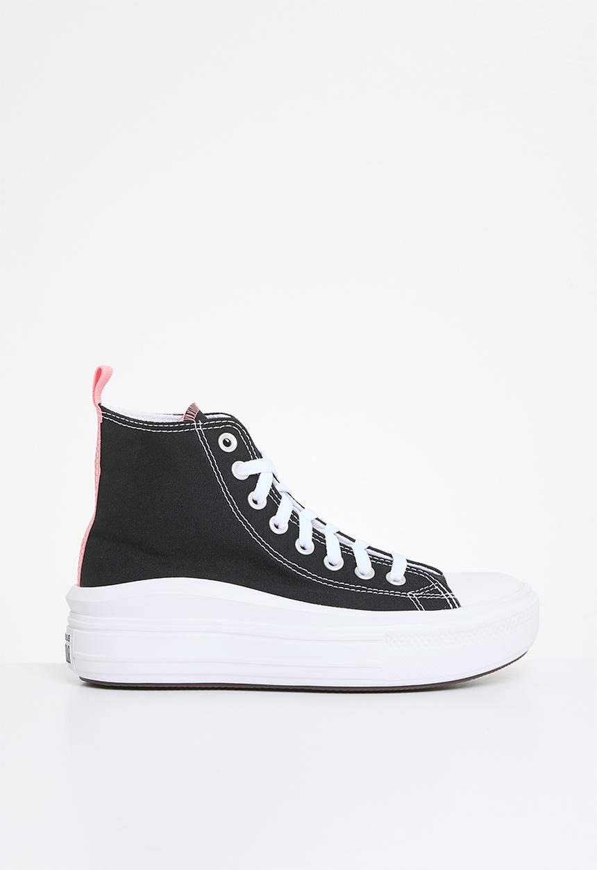 Converse - Chuck taylor all star move canvas platform hi - black/pink salt/white