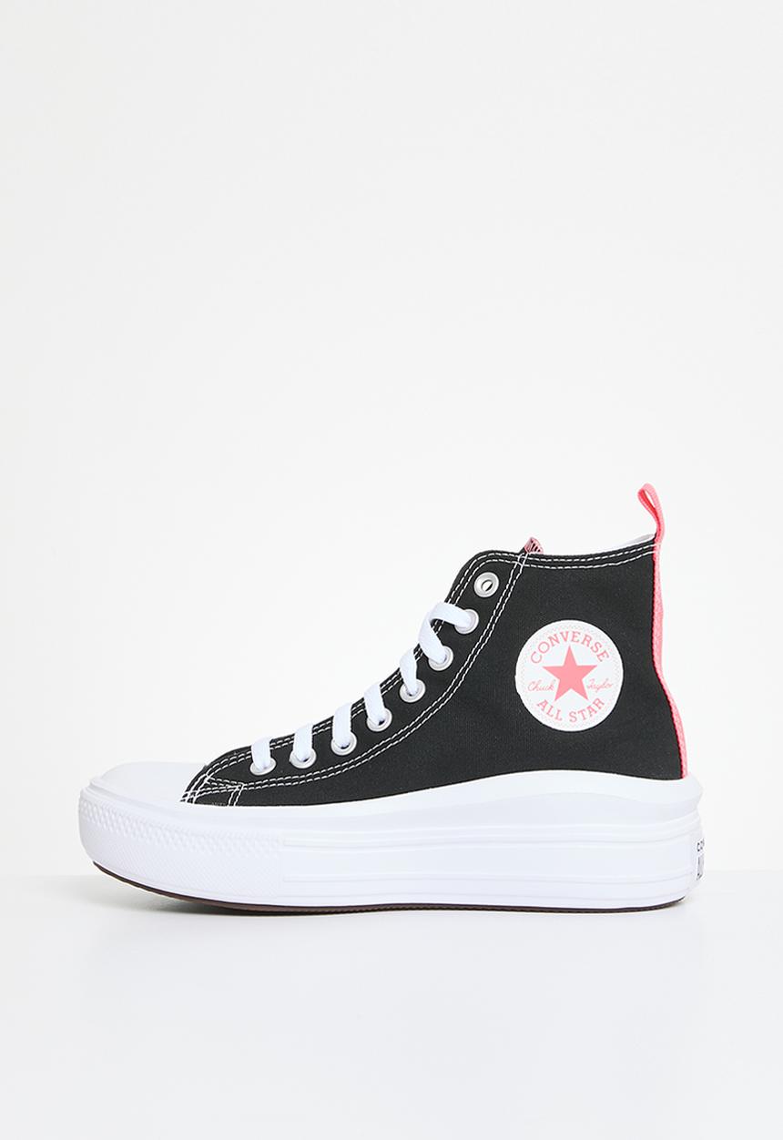 Converse - Chuck taylor all star move canvas platform hi - black/pink salt/white