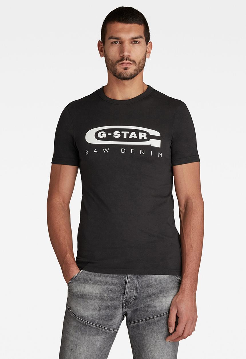 G-STAR - Graphic 4 slim r t s\s - black