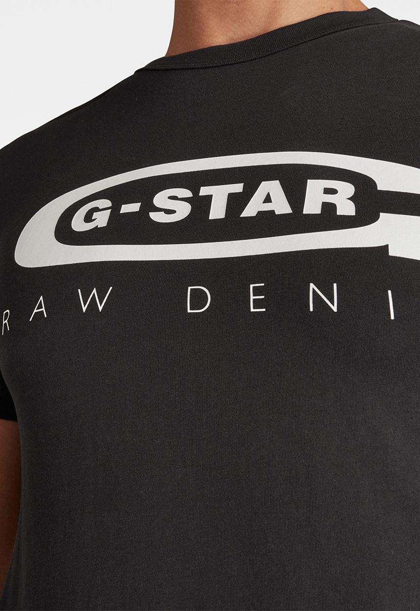 G-STAR - Graphic 4 slim r t s\s - black