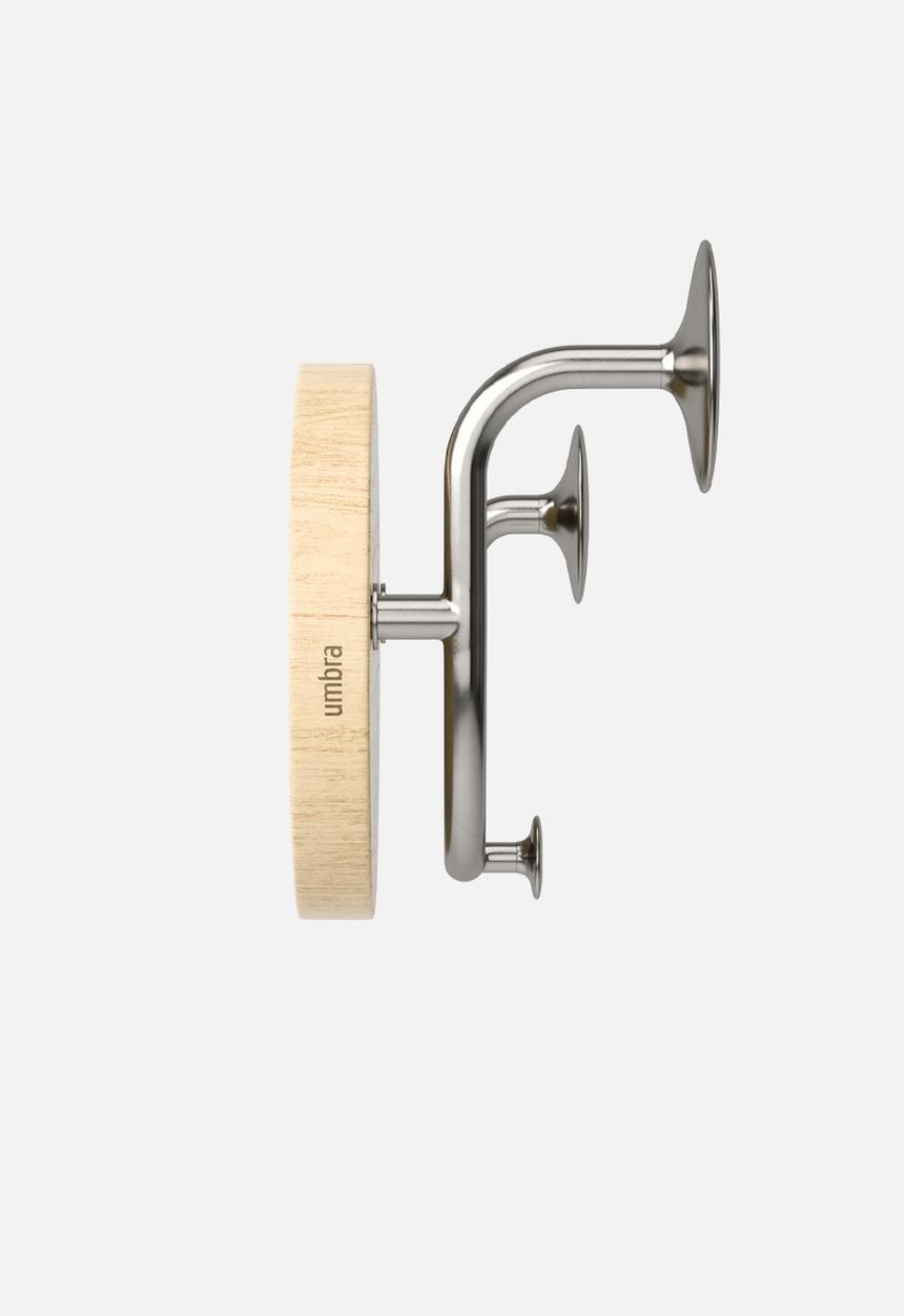 Umbra - Melody valet hook - nickel & natural