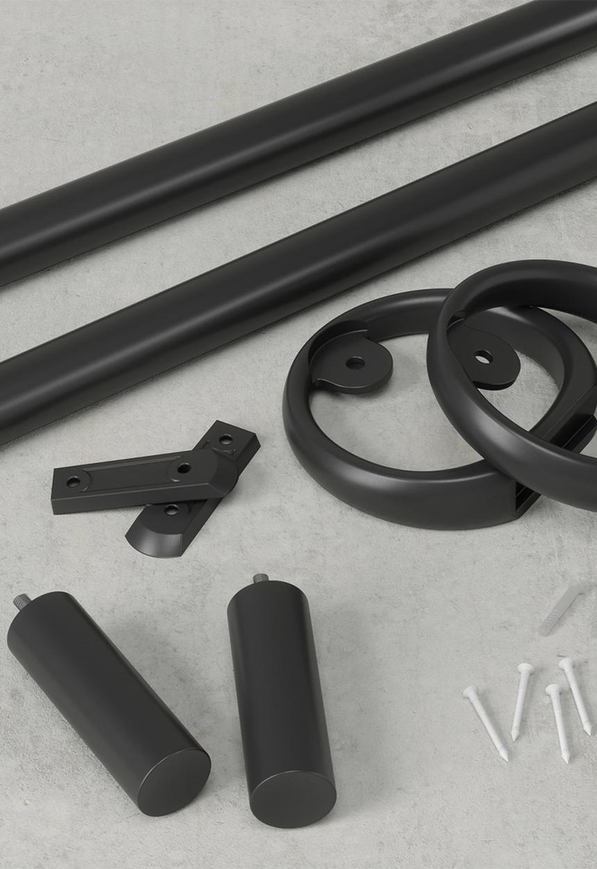 Umbra - Ringlet Curtain Rod - Matte black