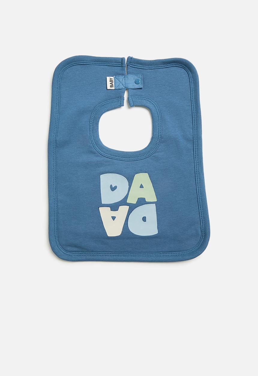 Cotton On - The square bib - petty blue/dada