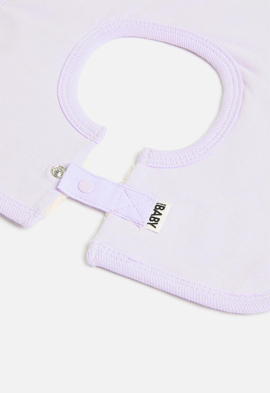Cotton On - The square bib - vintage lilac/mama