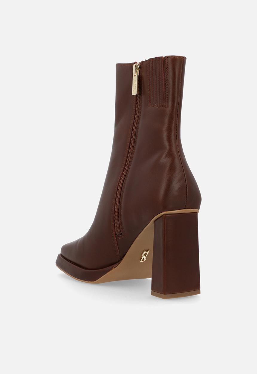 Steve Madden - Freya block heel boot - brown
