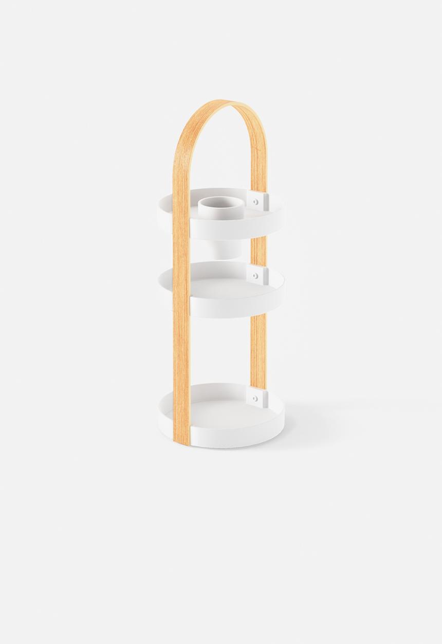 Umbra - Umbra bellwood cosmetic organizer - white & natural