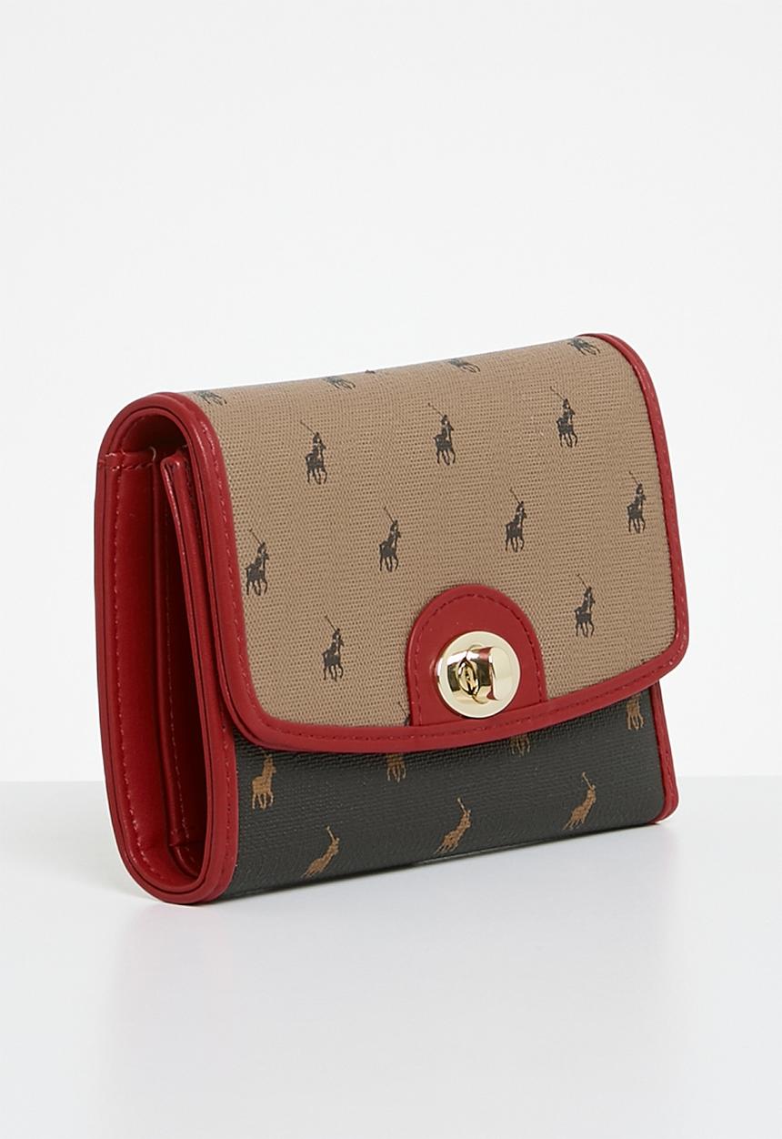 POLO - Peninsula trifold purse - red