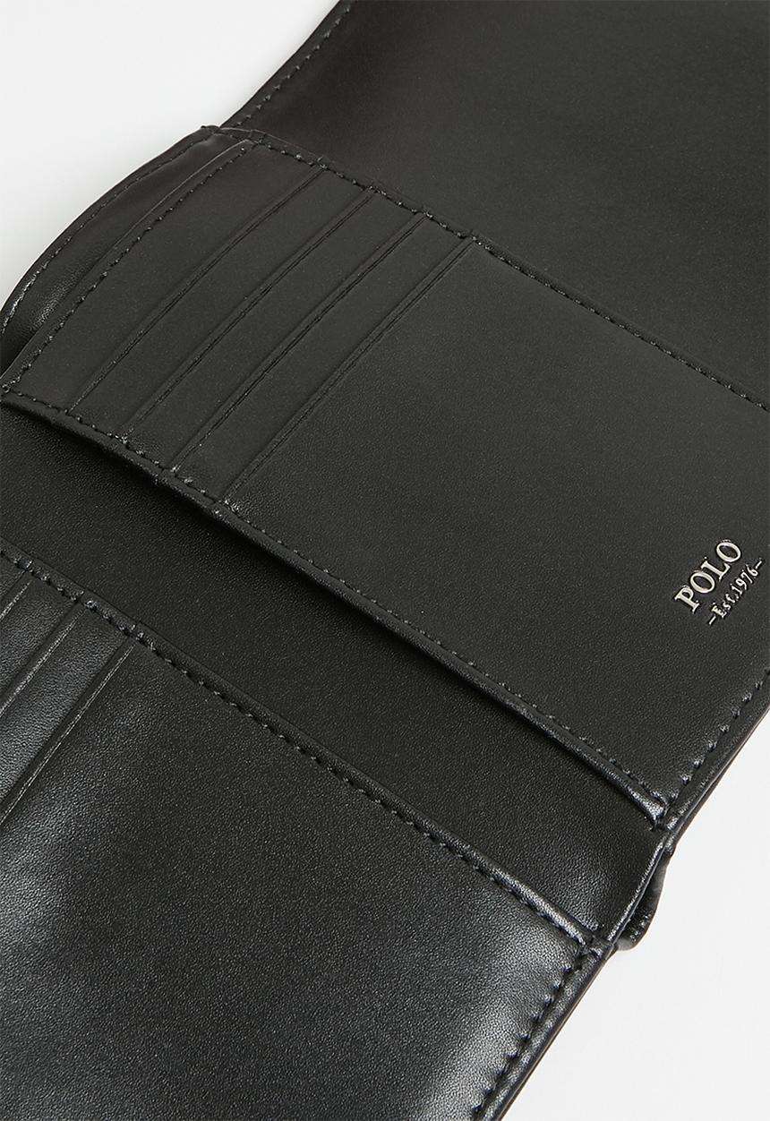 POLO - Peninsula trifold purse - black