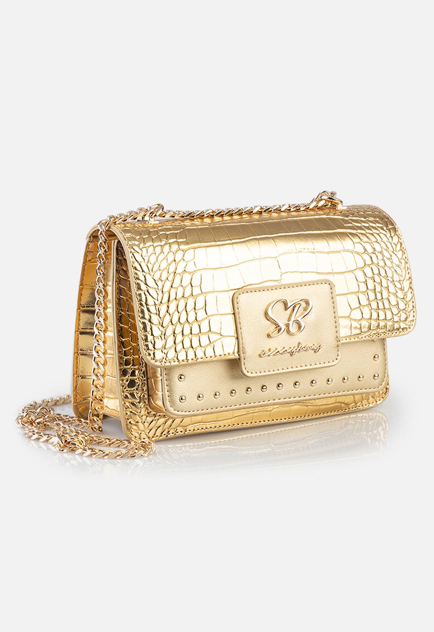 SISSY BOY - Gracie structured crossbody bag - gold