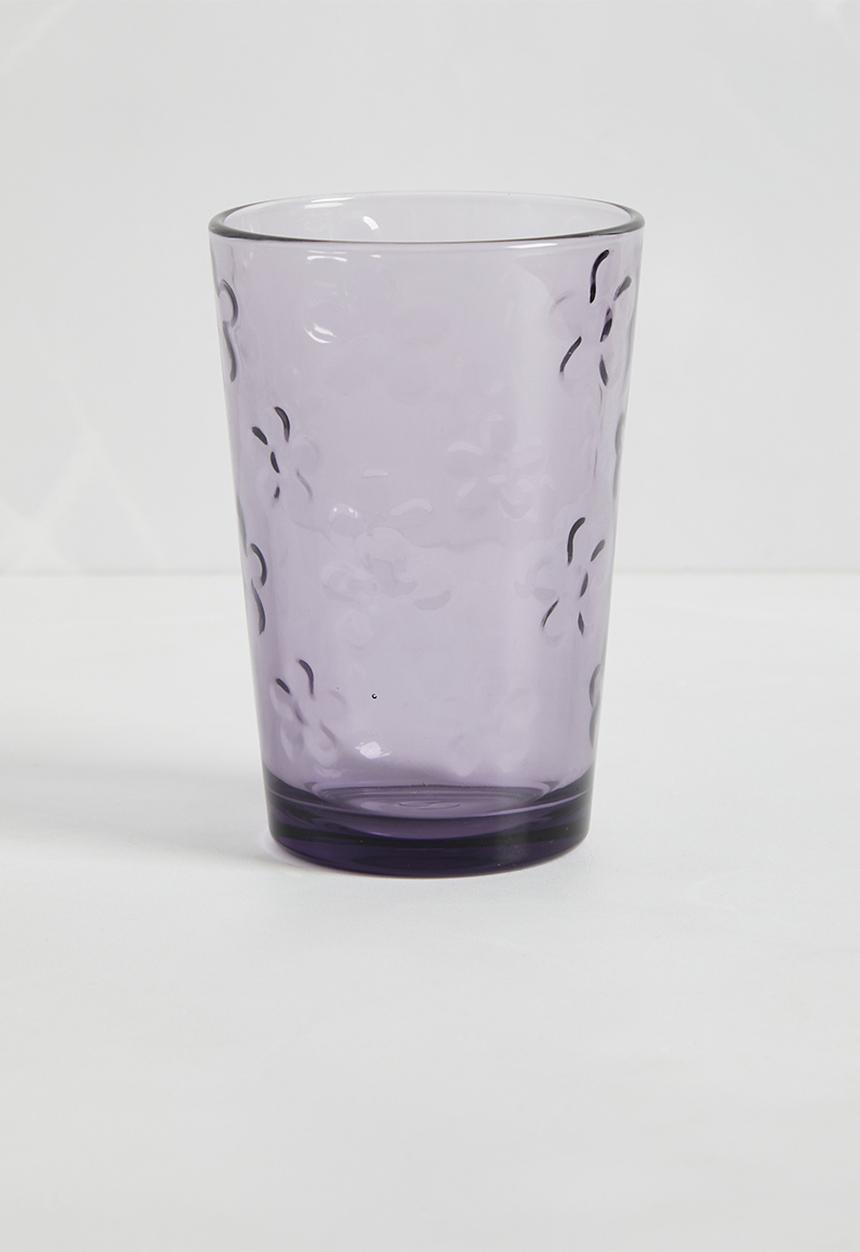 Sixth Floor - Flower water glass set of 4 - purple