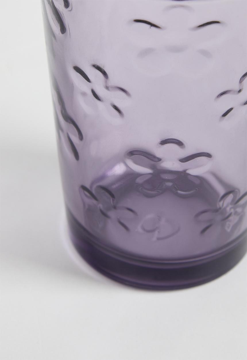Sixth Floor - Flower water glass set of 4 - purple